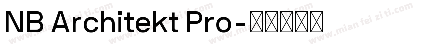 NB Architekt Pro字体转换